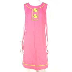 Vintage Deadstock 60s 70s Floral Embroidered MOD Shift Twiggy Dress
